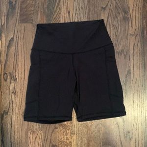 Black biker shorts, worn once